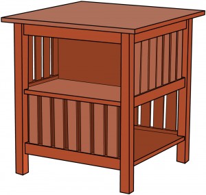  JG Stickley No. 516 Table with Open Bookcase Plans | ReadWatchDo.com