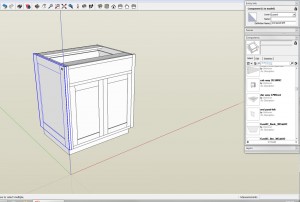 Every piece that is a part in real life should be a component in the SketchUp model.