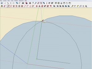 Pythagorean Theorem in SketchUp Step 3