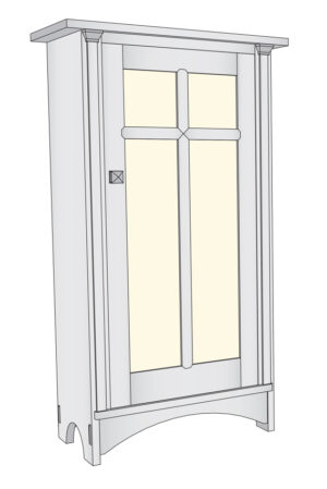 Stickley 700 Bookcase-Alabama Woodworker’s Guild Version-PDF Download Plans