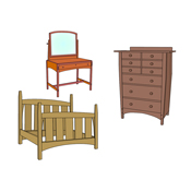 Bedroom Furniture Printed Plans