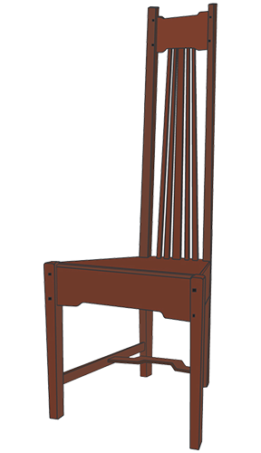 Greene & Greene Bolton House Hall Chair Plans