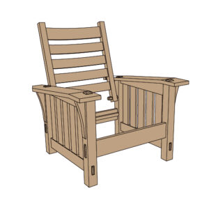 Gustav Stickley No. 369 Slant-arm Morris Chair Plans