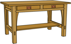 Gustav Stickley No.616 Library Table Plans