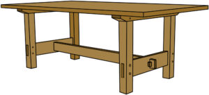 Gustav Stickley No. 622 Trestle Table Plans
