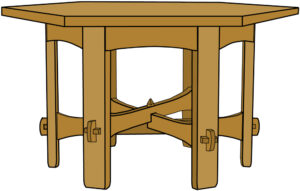 Gustav Stickley No.624 Hexagonal Table Plans