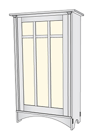 Harvey Ellis/Gus Stickley No. 700 Bookcase PDF Download Plans