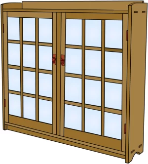 Gustav Stickley No. 719 Bookcase Plans