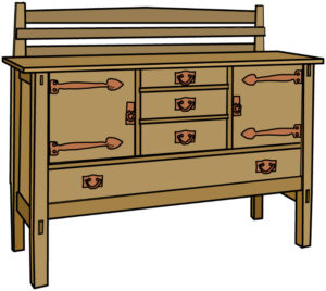 Gustav Stickley No. 814 Sideboard Plans