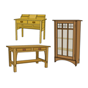 Library, Office or Den Furniture Plans